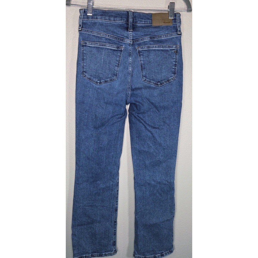 Madewell‎ Cali Demi Boot Jeans Size 25 Medium Wash Mid Rise - Picture 4 of 7